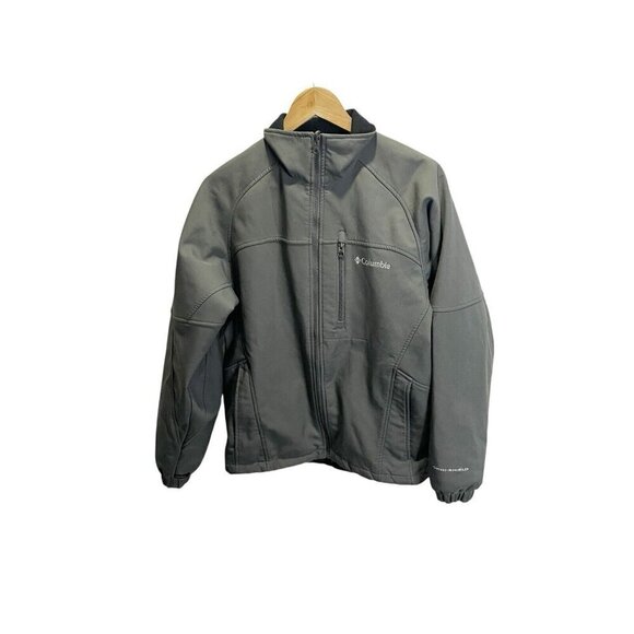 Columbia Jacket Men S Soft Shell Gray Omni-Shield Outdoors Interchange - Picture 1 of 5